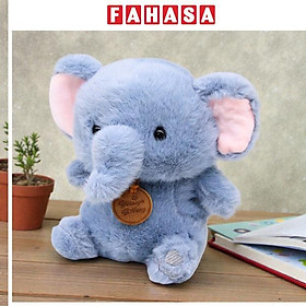 Thú Bông Lông Xù Voi Xanh 20 cm - ZooZoo 20120