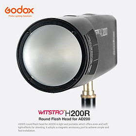 Vòng Đầu Nối Flash Godox H200R Xoắn Ốc Cho Đèn Flash Bỏ Túi Godox EC200 AD200 (200W)