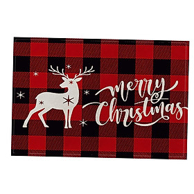 Christmas Placemats Coasters Table Mat for Xmas Party Restaurant Dining Room