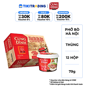 Thùng 12 Hộp Phở Bò Hà Nội Cung Đình