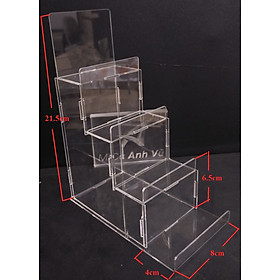 Mua Kệ ví nam mica trong 4 tầng lắp ghép