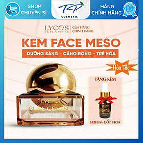 Kem Face Meso Tế Bào Gốc Pure Geneso Advanced Cream Lycos 20g: Sáng mịn, bật tone, giúp da căng mướt mịn màng ngay sau khi sử dụng