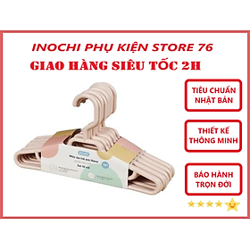 {Nhiều Sự Lựa Chọn} Lốc Móc Treo Quần Áo Đa Năng Hara Tùy Chọn Mẫu Phù Hợp Cho Các Loại Quần Áo : Áo Đầm , Áo Kiểu, Áo Mỏng , Quần Áo Người Lớn , Trẻ Em - Chính Hãng inochi ( Tặng khăn lau pakasa) Giao màu ngẫu nhiên