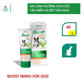 Vemedim Boost IMMU for dog gel dinh dưỡng cho chó, chứa tảo biển cung cấp khoáng và beta glucan tăng đề kháng, tuýp 60g