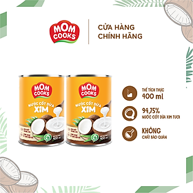 Combo 2 Nước cốt dừa MomCooks 400ml/lon