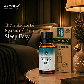 Tinh dầu ngủ ngon Vemoda Sleep Easy. Tinh dầu xông phòng giúp thư giãn, làm thơm phòng