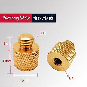 Mua Ốc Chuyển đổi Đầu Vít 1/4 qua 3/8   3/8 qua 1/4. Thông Dụng cho Bi Cầu Đầu Cái Sang Đầu Đực Cho Chân Đèn