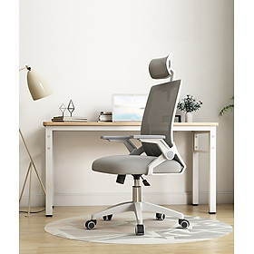 Mua Ghế Văn Phòng Thời Trang & thiết kế Ergonomic 8723-XAM (giúp làm việc cả ngày không lo mệt mỏi)