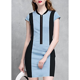 Đầm Cho Người Mập Đủ Size - Xanh Nhạt