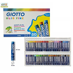 Hộp Sáp 50 Màu nhập khẩu Italy GIOTTO Olio Fine  294200