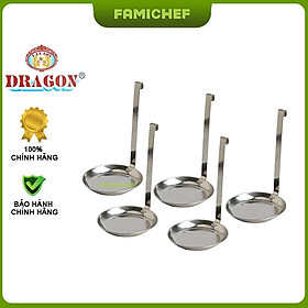 Bộ 5 khuôn làm bánh Tôm inox 304 Dragon D087