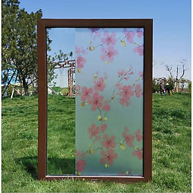 Mua COMBO 5M DECAL GIẤY DÁN KÍNH KEO SẴN KHỔ 45CM MẪU HOA MAI ĐỎ