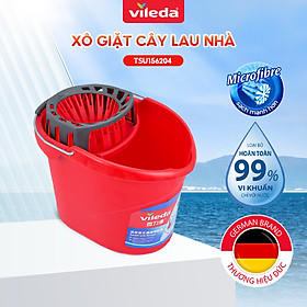 Xô giặt cây lau nhà VILEDA Supermocio gồm giá vắt nước thông minh, tuổi thọ 20000 lần, dung tích 10L