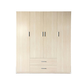 Mua Tủ nhựa 4 cánh 2 ngăn kéo Jang Mi (màu tự nhiên)