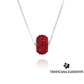 Dây Chuyền Tropicana Phối Charm Swarovski Pha Lê Lấp Lánh 3 Màu