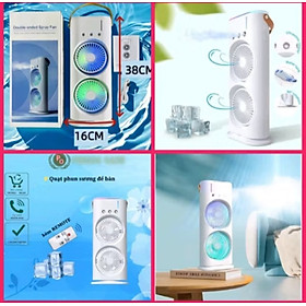 Mua 1 CÁI QUẠT GIÓ PHUN SƯƠNG 2 TẦNG GIÓ CÓ TÍCH ĐIỆN ĐIỀU KHIỂN TỪ XA SIÊU MÁT LẠNH CHO MỌI GIA ĐÌNH