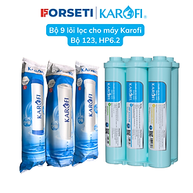 Bộ lõi lọc nước Karofi 123 và cụm hiệu suất cao Hp6.2 dành cho máy KAQ-U05, KAQ-U95, S-S038,...  - Hàng chính hãng