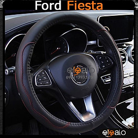 Bọc vô lăng volang xe Ford Fiesta da PU cao cấp BVLDCD - OTOALO