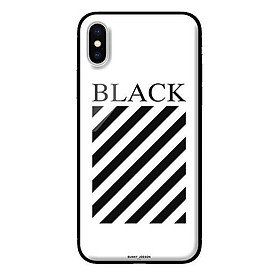 Ốp kính cường lực cho iPhone XS Đen - Hàng chính hãng