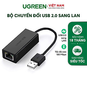 Bộ chuyển đổi USB 2.0 sang LAN 10/100 Mbps CR110 20254 - Hàng Chính Hãng