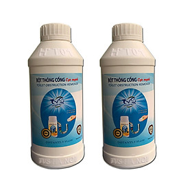 Combo 2 chai bột thông cống TVS cực mạnh chai lớn 250gam thông bồn cầu chậu rửa bát chậu rửa mặt hầm cầu cống