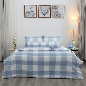 Bộ ga giường nhuộm sợi công nghệ Yarn Dyed K-Bedding KPCD 201 không bao gồm chăn - 180x200cm 4 món