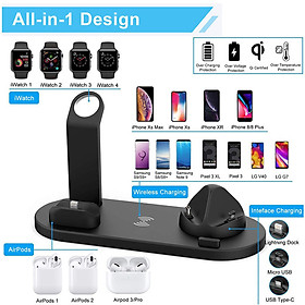 Mua Sạc không dây cho nhiều thiết bị đồng hồ thông minh  điện thoại  dành cho Airpod với nhiều loại đầu sạc khác nhau