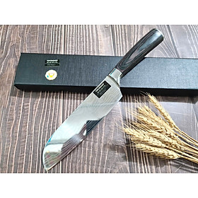 Mua DAO - DAO BẾP NHẬT BẢN SANTOKU THÉP DAMASCUS MÃ A9 DT116 nt topcomshop vn