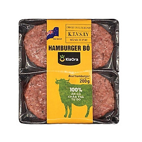 Thịt Bò Hamburger New Zealand KiaOra 200G-8936150840321