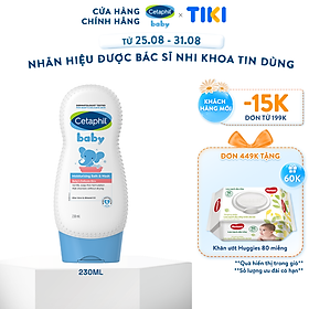 Sữa tắm dưỡng ẩm dịu lành cho bé Cetaphil Baby Moisturizing Bath & Wash 230ml