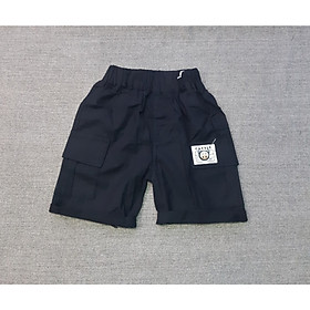 Quần Kaki ngố bé trai 1-6 tuổi họa tiết in chữ và túi hộp