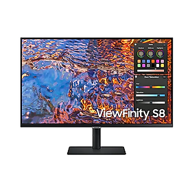 Màn hình đồ họa Samsung ViewFinity S8 UHD LS32B800PXEXXV( 32 inch ( 3,840 x 2,160 ) IPS / 60Hz / 5ms / Display Port / HDMI / USB Hub / USB - C Charging 90W ) - Hàng Chính Hãng