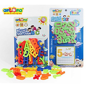 Combo bộ chữ nam châm ABC và bộ số nam châm 123