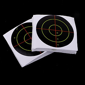 100pcs Targets Reactive Splatter Dia. 7.5cm Adhesive Paper Targets