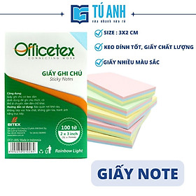 Giấy Ghi Chú OFFICETEX Cyber (3 x 2 inch) - Cầu Vồng