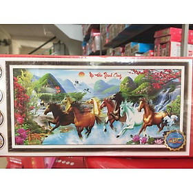 Mua Tranh đính đá ngựa  bát mã Mã đáo thành công khổ 2m3  2m  1m6  1m3  1m2 GIÁ SỐC