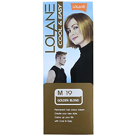 LOLANE - M19 - THUỐC NHUỘM TÓC THUỐC NHUỘM TÓC MÀU VÀNG ÁNH KIM