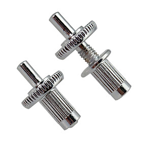 2pcs Guitar Bridge Studs Locking Posts for Les Paul Electric Guitar Silver