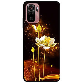 Ốp lưng dành cho Xiaomi Xiaomi Redmi Note 10 - Redmi Note 10 Pro - mẫu Sen Trắng Vàng 2