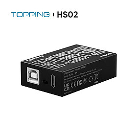 Topping HS02 USB 2.0 Bộ cách ly âm thanh hiệu suất cao Loại C Đầu vào 1500KVRMS PCM32Bit/768KHz DSD512 gốc 0,073ultra Độ trễ thấp