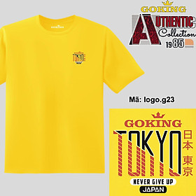 TOKYO, mã logo.g23. Áo thun nam nữ in logo đẹp. Áo phông GOKING hàng hiệu, quà tặng cao cấp cho gia đình, cặp đôi, lớp nhóm, doanh nghiệp