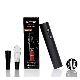 Mua Bộ khui rượu Vang bằng điện 4 món nút hình Kim cương (Dùng pin)