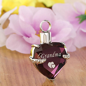 2-4pack Heart Cremation Urn Pendant for Ashes Urn Jewelry Memorial Necklace