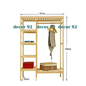 Kệ Treo Quần Áo, Tủ Treo Quần Áo 2 buồng - GIÁ XƯỞNG