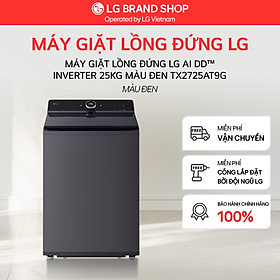 TX2725AT9G - Máy giặt lồng đứng LG AI DD Inverter 25kg màu đen TX2725AT9G_Hàng chính hãng