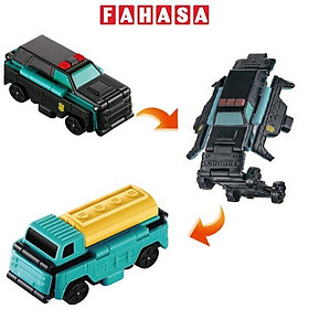 Đồ Chơi Xe Biến Hình Transracers 2-in-1 Police Jeep - Tanker Truck - Xe Jeep Cảnh Sát - Xe Bồn - Vecto VN463875-08