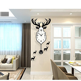 Mua Đồng hồ treo tường quả lắc CL007 - sang trọng và tinh tế - 48x88cm