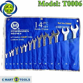 Mua Bộ cờ lê vòng miệng C-Mart T0006 có 14 cây từ 8-32mm