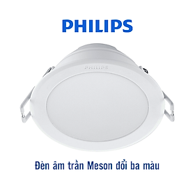 Bộ đèn PHILIPS Âm Trần MESON đổi màu ánh sáng vàng, trung tính, trắng