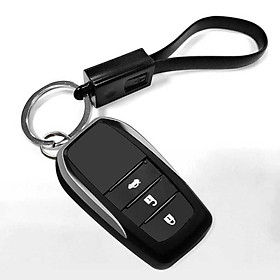 ESCASE car key chain key pendant multi-function creative gift vibrating the same paragraph Apple data cable charging line Bo Yue BMW Ma Zi Da Qi Jun Audi ES-K16 elegant black